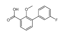 3-(3-fluorophenyl)-2-methoxybenzoic acid Structure