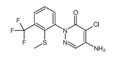 5-amino-4-chloro-2-[2-methylsulfanyl-3-(trifluoromethyl)phenyl]pyridazin-3-one Structure