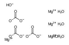 tetramagnesium,tricarbonate,dihydroxide,trihydrate Structure