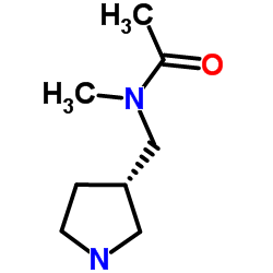 N-Methyl-N-[(3S)-pyrrolidin-3-ylmethyl]acetamide Structure