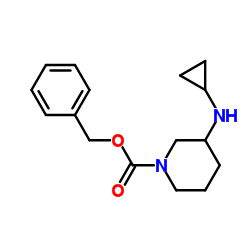 Benzyl 3-(cyclopropylamino)-1-piperidinecarboxylate Structure