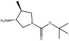 (3R,4S)-3-氨基-4-甲基吡咯烷-1-羧酸叔丁酯图片