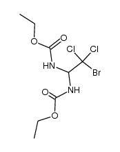 2-bromo-2,2-dichloro-1,1-di(ethoxycarbonylamino)ethane Structure