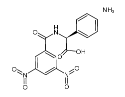 ammonium N-(3,5-dinitrobenzoyl)-α-phenylglycinate结构式