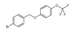 1-bromo-4-((4-(trifluoromethoxy)phenoxy)methyl)benzene Structure