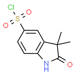 1H-indole-5-sulfonyl chloride, 2,3-dihydro-3,3-dimethyl-2- Structure