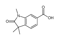 1,3,3-Trimethyl-2-oxindole-6-carboxylic acid Structure