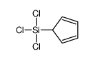 trichloro(cyclopenta-2,4-dien-1-yl)silane Structure