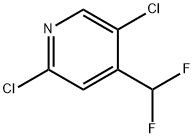 2,5-Dichloro-4-(difluoromethyl)pyridine结构式