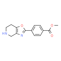 Methyl 4-(4,5,6,7-tetrahydrooxazolo[4,5-c]pyridin-2-yl)benzoate结构式