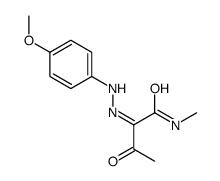 (2E)-2-[(4-methoxyphenyl)hydrazinylidene]-N-methyl-3-oxobutanamide结构式