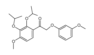 2,3-diisopropoxy-4-methoxy-alpha-[(3-methoxyphenyl)oxy]acetophenone Structure