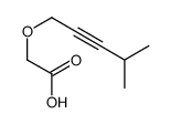 2-(4-methylpent-2-ynoxy)acetic acid结构式