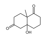 4a-hydroxy-8a-methyl-2,3,4,5,7,8-hexahydronaphthalene-1,6-dione Structure