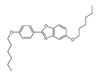 5-hexoxy-2-(4-hexoxyphenyl)-1,3-benzoxazole结构式