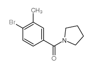 (4-BROMO-3-METHYLPHENYL)(PYRROLIDIN-1-YL)METHANONE Structure