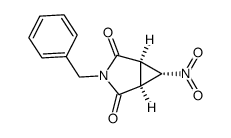 MESO-N-BENZYL-3-NITROCYCLOPROPANE-1,2-DICARBOXIMIDE结构式