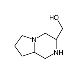 Pyrrolo[1,2-a]pyrazine-3-methanol, octahydro-, (3R-trans)- (9CI) structure