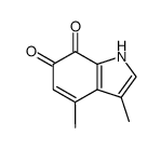 1H-Indole-6,7-dione,3,4-dimethyl-(9CI) Structure