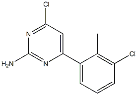 4-chloro-6-(3-chloro-2-methylphenyl)pyrimidin-2-amine picture