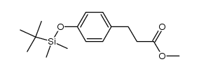 3-[4-(tert-butyl-dimethyl-silanyloxy)phenyl]propionic acid methyl ester Structure