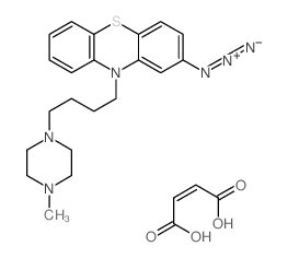 Phenothiazine, 2-azido-10-[4-(4-methyl-1-piperazinyl)butyl]-, difumarate结构式