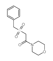 2-benzylsulfonyl-1-morpholin-4-yl-ethanone structure