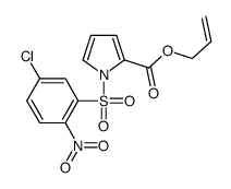 prop-2-enyl 1-(5-chloro-2-nitrophenyl)sulfonylpyrrole-2-carboxylate结构式