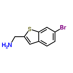 1-(6-Bromo-1-benzothiophen-2-yl)methanamine结构式