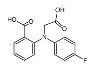 N-(4-fluorophenyl)-N-(2-carboxyphenyl)glycin Structure