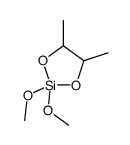 2,2-dimethoxy-4,5-dimethyl-1,3,2-dioxasilolane结构式