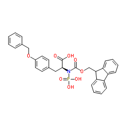 Fmoc-Tyr(HPO3Bzl)-OH Structure