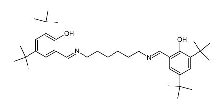 N,N'-bis(3,5-di-t-butylsalicylidene)-1,6-diaminohexane Structure