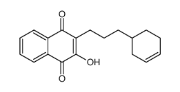 2-(3-cyclohex-3-enyl-propyl)-3-hydroxy-[1,4]naphthoquinone Structure