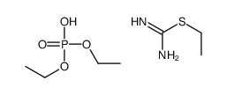 diethyl hydrogen phosphate,ethyl carbamimidothioate Structure