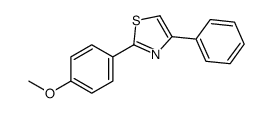 2-(4-methoxyphenyl)-4-phenyl-1,3-thiazole结构式