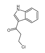 3-chloro-1-(1H-indol-3-yl)propan-1-one Structure