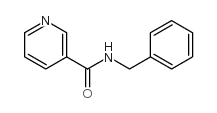 3-Pyridinecarboxamide,N-(phenylmethyl)- Structure