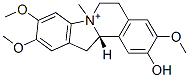 (12aS)-5,6,12,12a-Tetrahydro-2-hydroxy-3,9,10-trimethoxy-7-methylindolo[2,1-a]isoquinolin-7-ium结构式