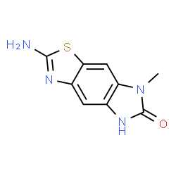 6H-Imidazo[4,5-f]benzothiazol-6-one,2-amino-5,7-dihydro-7-methyl-(9CI) structure