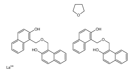 DI-[3-((R)-2,2'-DIHYDROXY- 1,1'-BINAPHTHYLMETHYL)]ETHER, LANTHANUM (III) SALT, TETRAHYDROFURAN ADDUCT SCT-(R)-BINOL structure