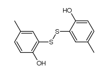 2,2'-dithiobis(4-methylphenol) Structure