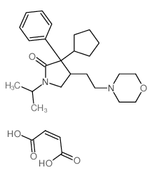 but-2-enedioic acid; 3-cyclopentyl-4-(2-morpholin-4-ylethyl)-3-phenyl-1-propan-2-yl-pyrrolidin-2-one picture