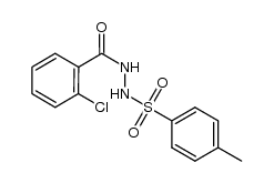 2-chloro-N'-(p-tolylsulfonyl)benzohydrazide structure