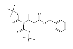 N-bis-Boc-β-methyl-β-alanine benzyl ester Structure