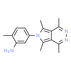 2-methyl-5-(1,4,5,7-tetramethyl-6H-pyrrolo[3,4-d]pyridazin-6-yl)Benzenamine Structure