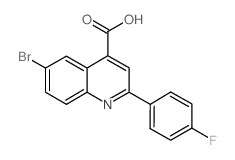 6-溴-2-(4-氟苯基)喹啉-4-羧酸结构式