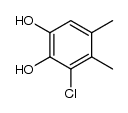 3-chloro-4,5-dimethylpyrocatechol Structure