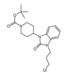 tert-butyl 4-[3-(3-chloropropyl)-2-oxobenzimidazol-1-yl]piperidine-1-carboxylate Structure