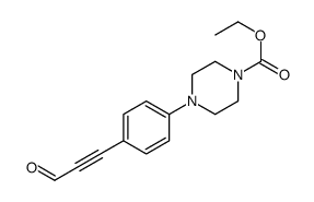 ethyl 4-[4-(3-oxoprop-1-ynyl)phenyl]piperazine-1-carboxylate Structure